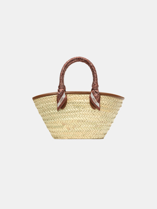 WOMEN - WOMEN'S MA RAFFIA MICRO TOTE - Brown - AMIRI