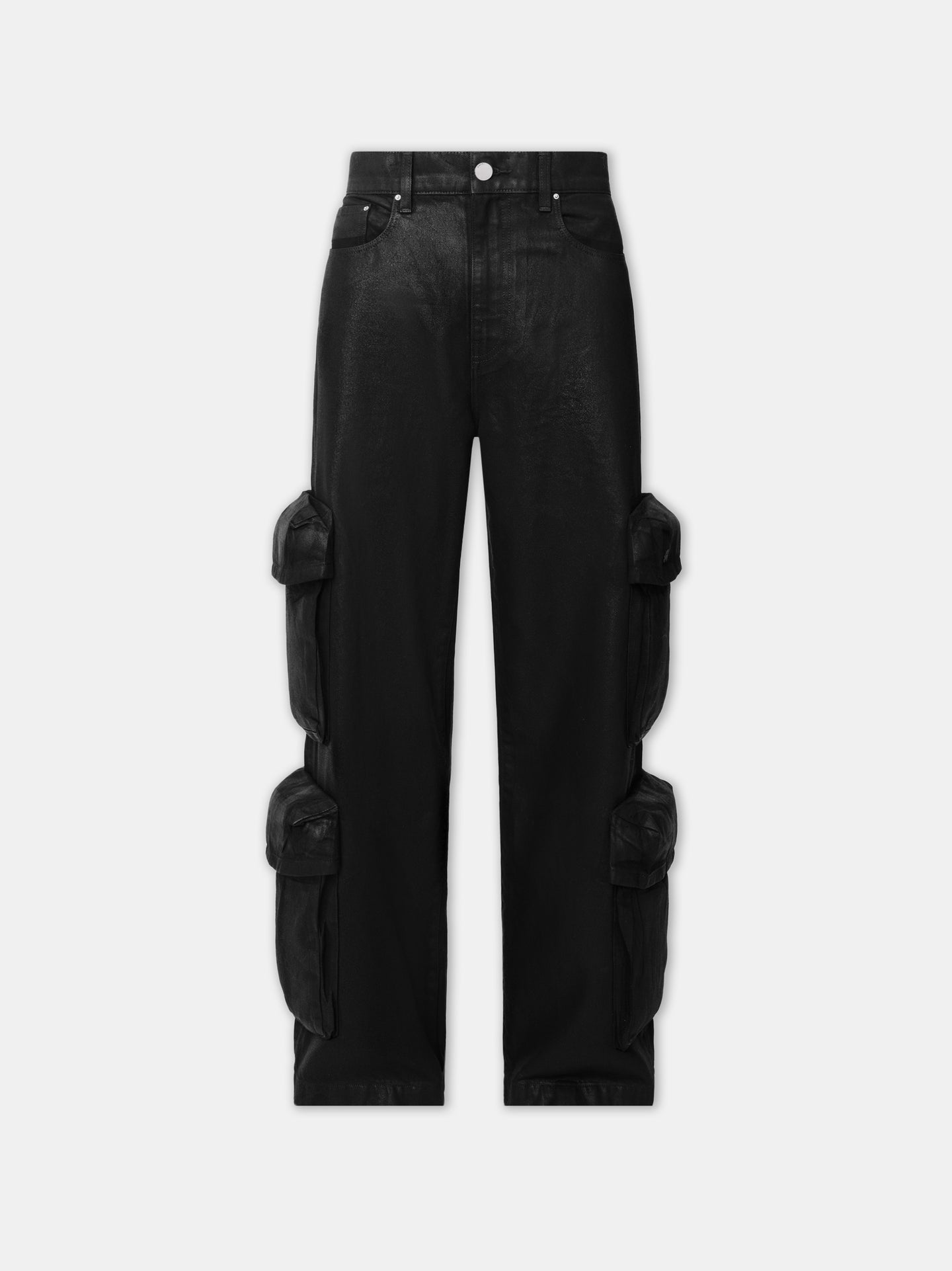 WOMEN - WOMEN'S WAXED BAGGY CARGO JEAN - Black