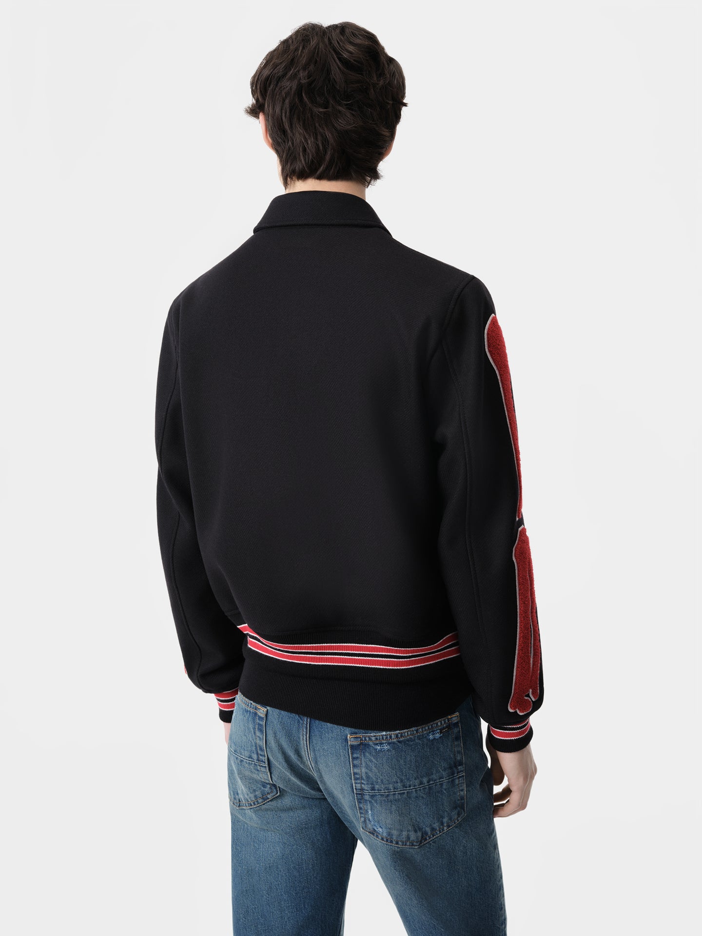 BONES JACKET - Black Red