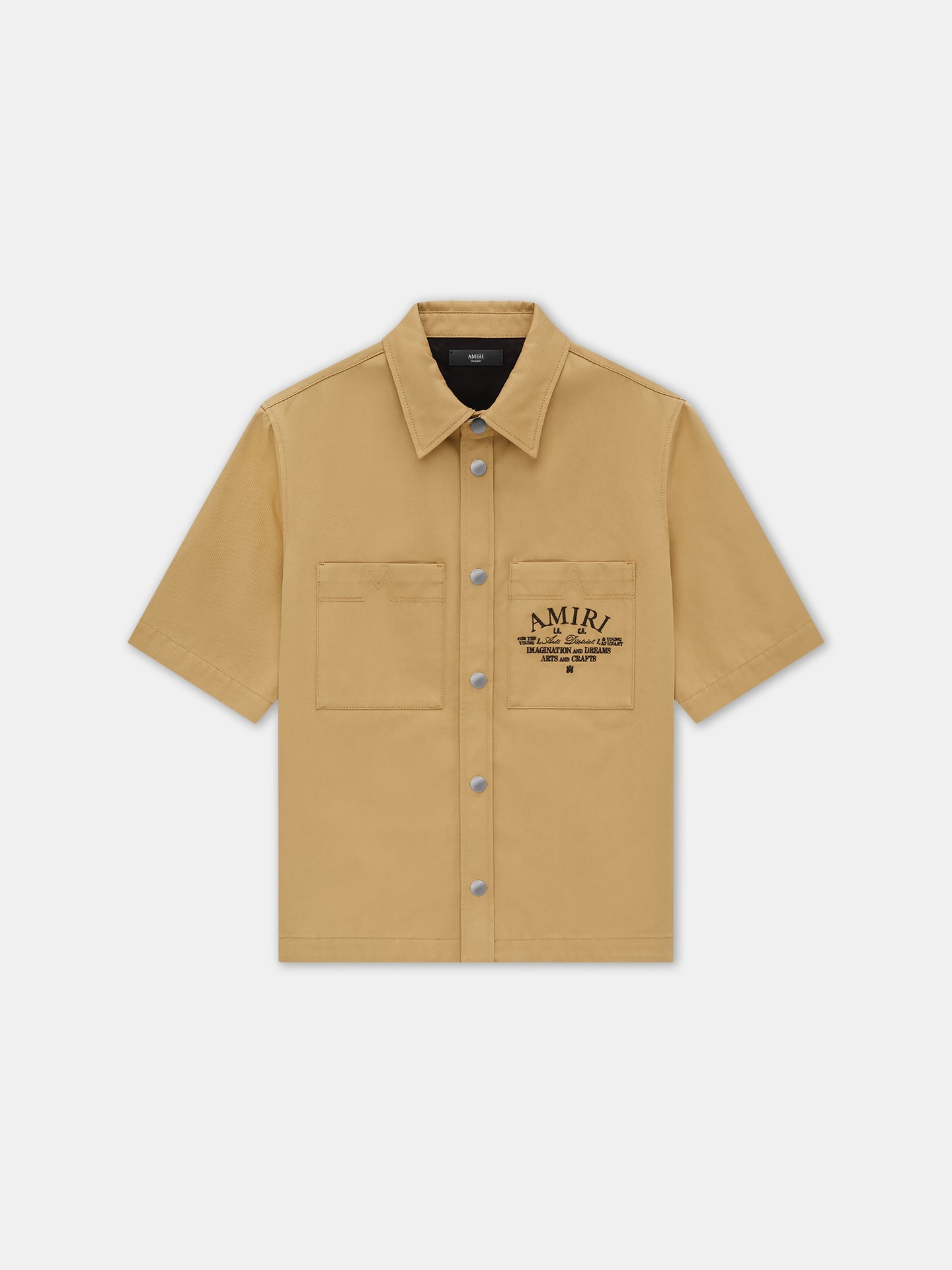 AMIRI ARTS DISTRICT CAMP SHIRT - Sepia Tint