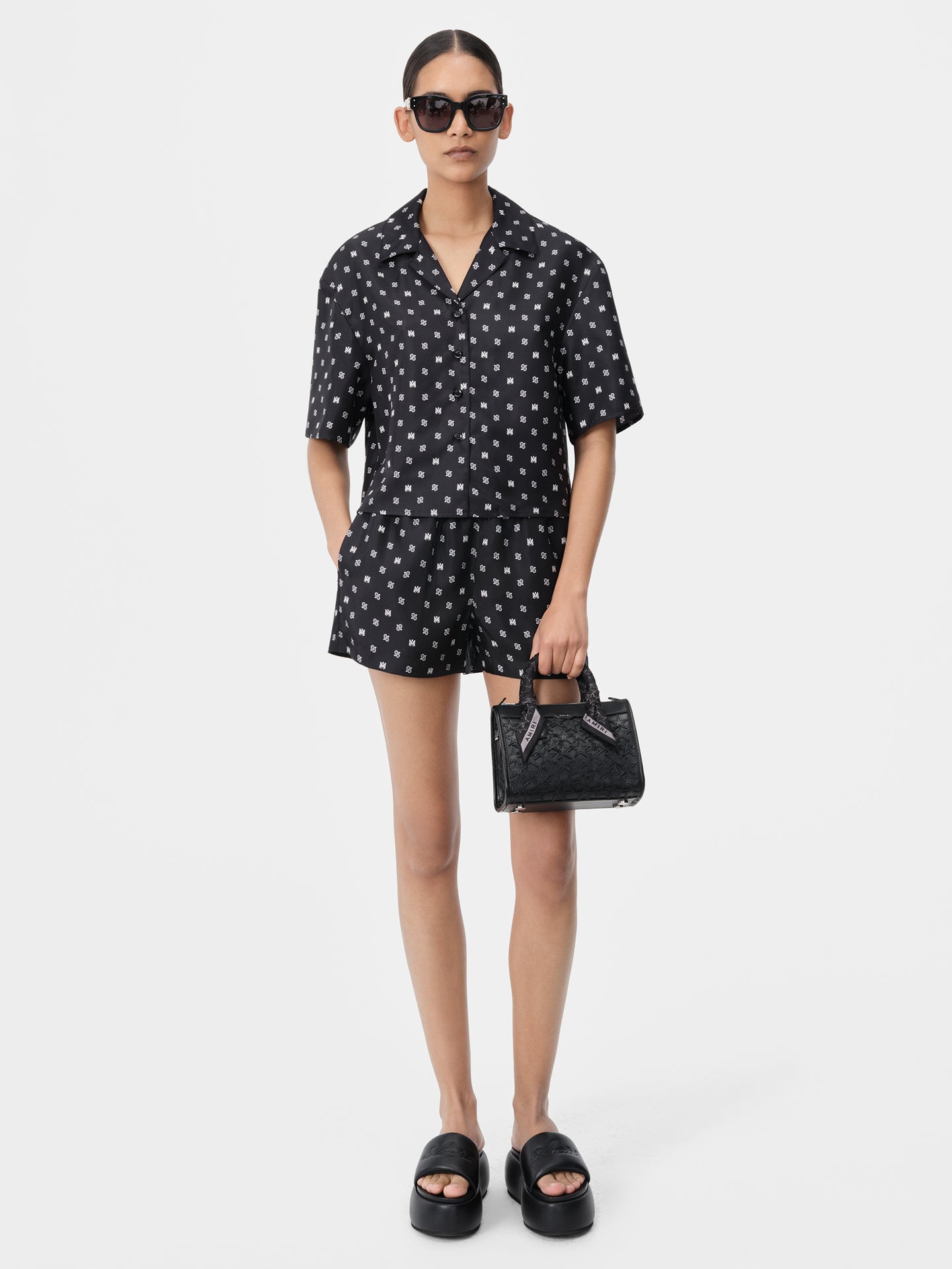 WOMEN - WOMEN'S STARS MICRO TRIANGLE BAG - Black - AMIRI