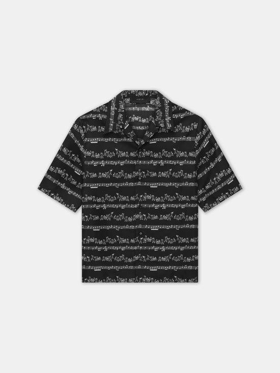 JAZZ BAND BOWLING SHIRT - Black