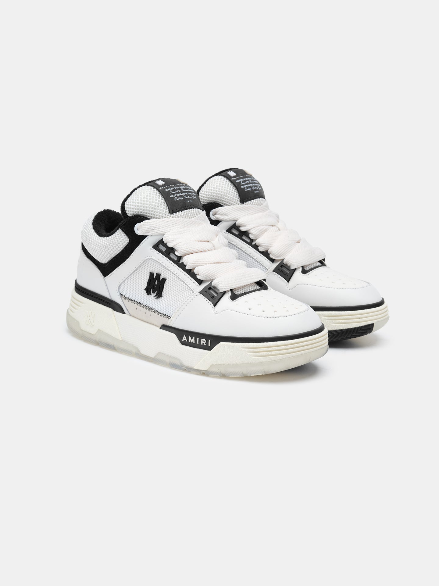 AMIRI Women's MA-1 Sneaker in White Black