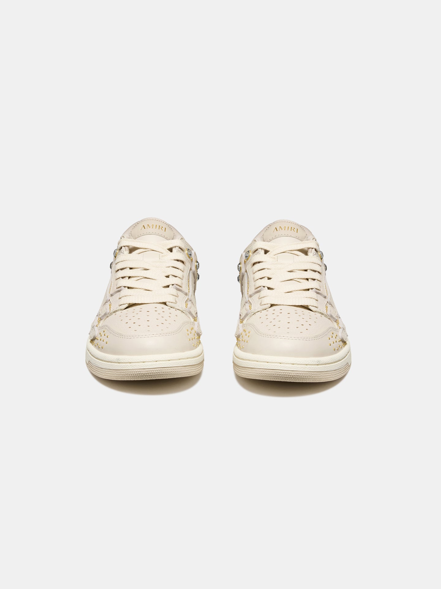 WOMEN - WOMEN'S CRYSTAL STUDDED SKEL TOP LOW - ALABASTER