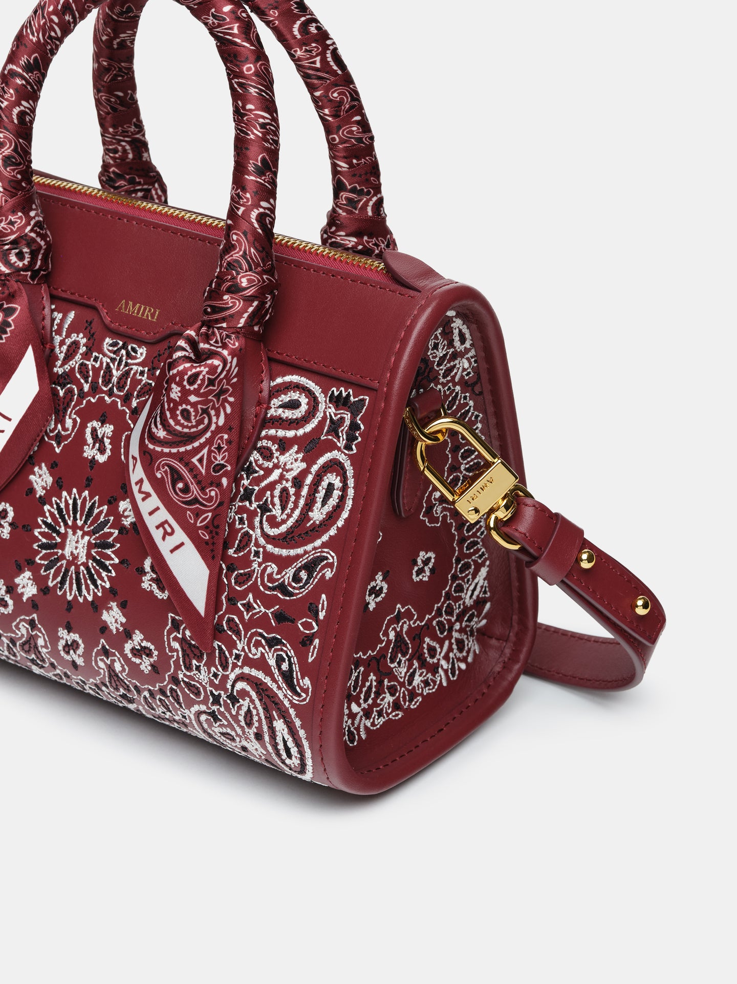 WOMEN - WOMEN'S BANDANA MICRO TRIANGLE BAG - Deep Red