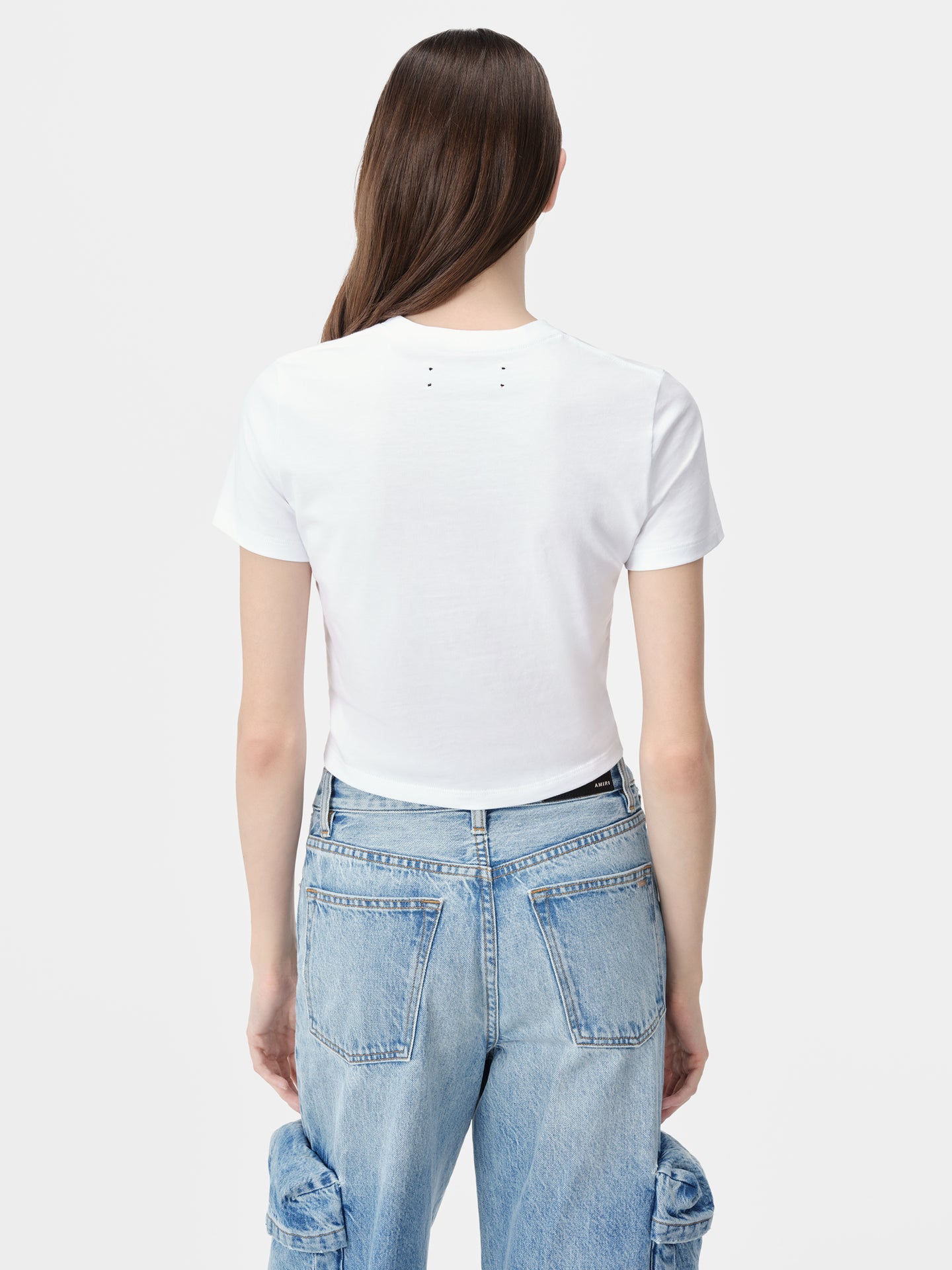 WOMEN - WOMEN'S MA EMBROIDERED BABY TEE - White