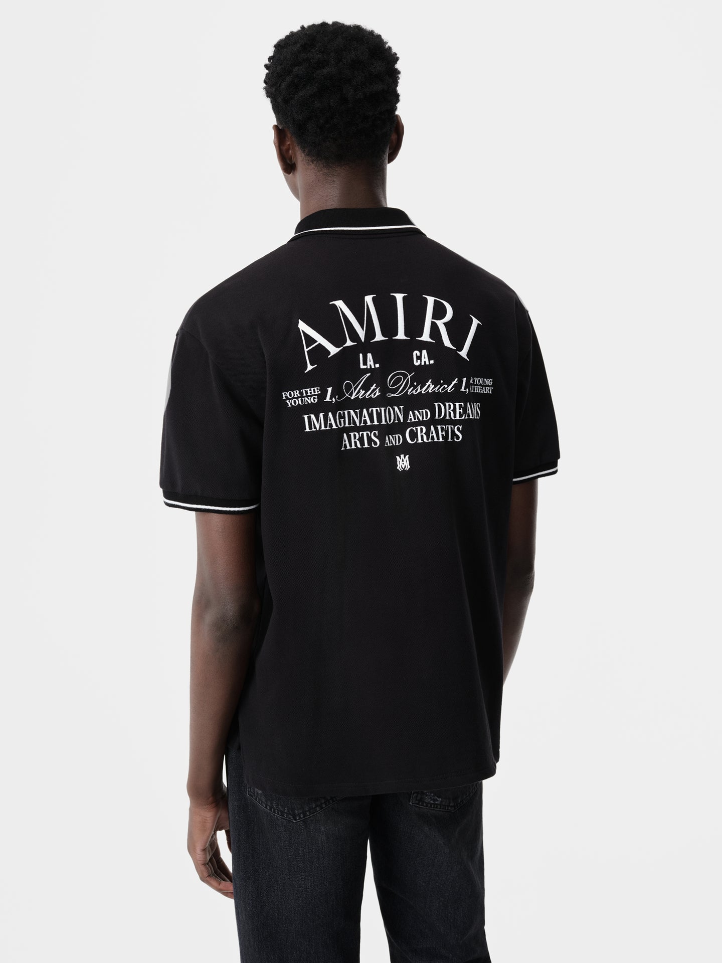 AMIRI ARTS DISTRICT POLO - Black