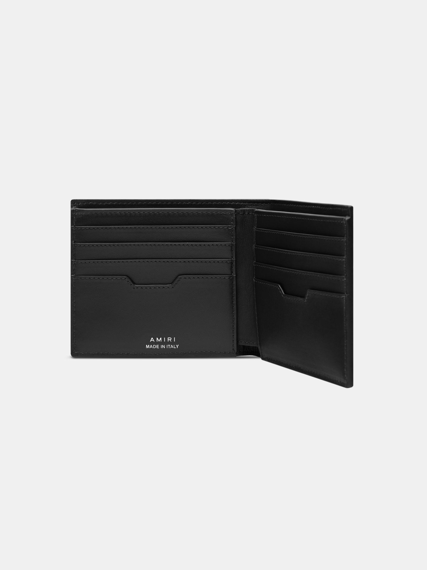 THREE STAR LEATHER BIFOLD - Black