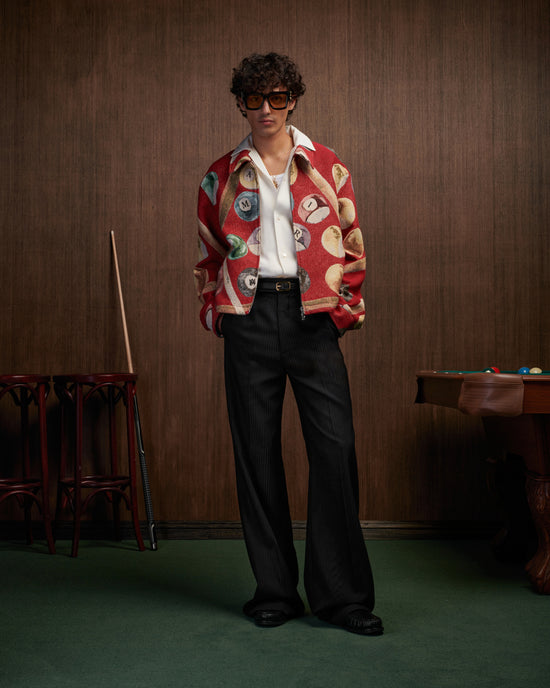 BILLIARDS TAPESTRY BLOUSON - Deep Red