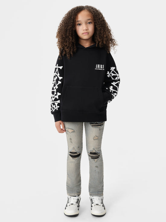 KIDS - KIDS' BONES HOODIE - Black