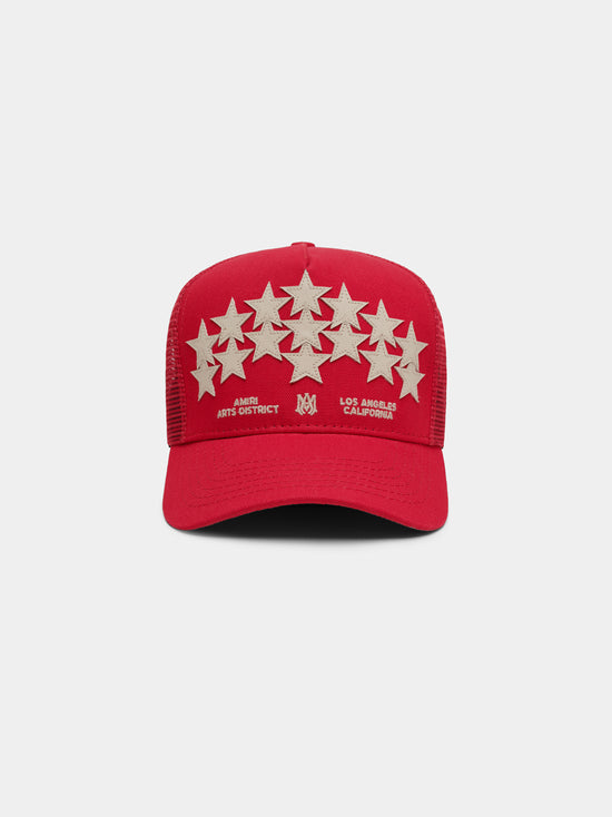 STARS TRUCKER HAT - Red
