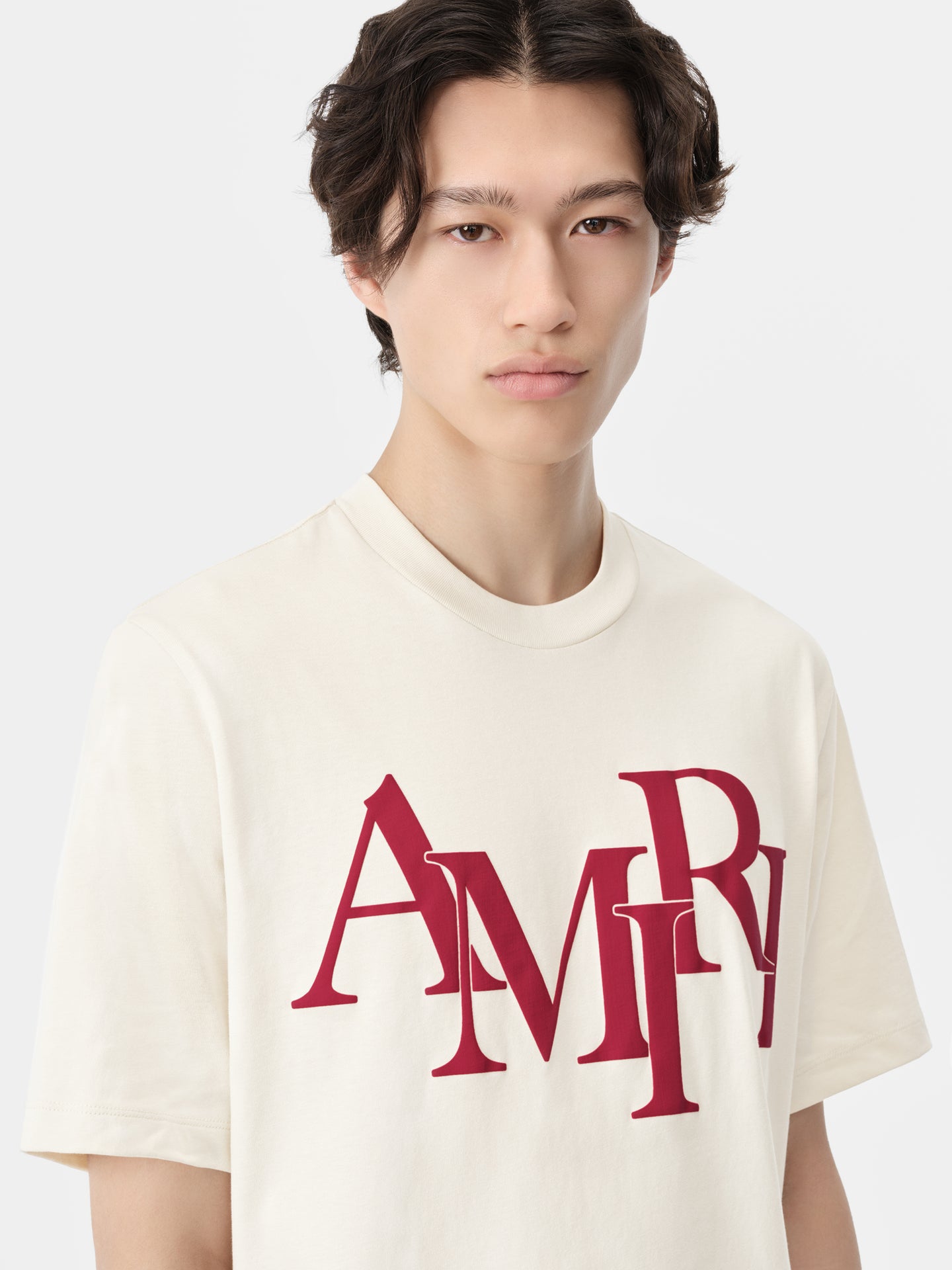 AMIRI STAGGERED TEE - Birch