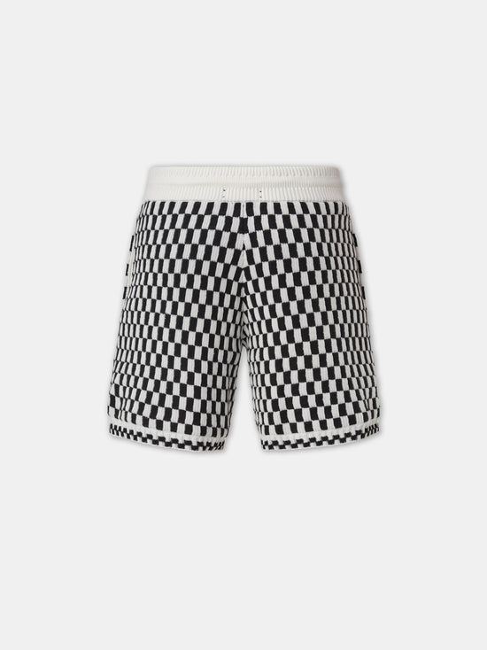 CHECKERED SHORT - Black