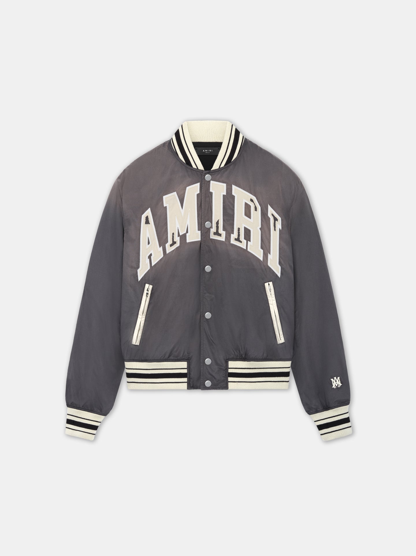 AMIRI SUN FADED BOMBER - Black