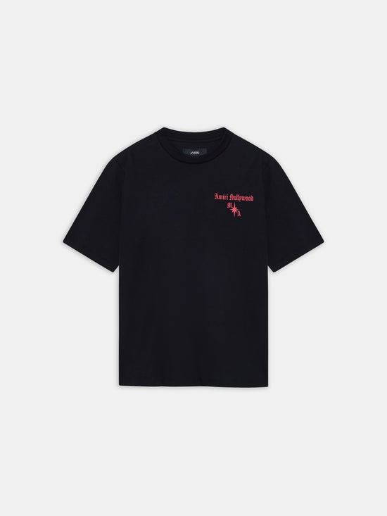 AMIRI HOLLYWOOD GOTHIC TEE - BLACK - AMIRI