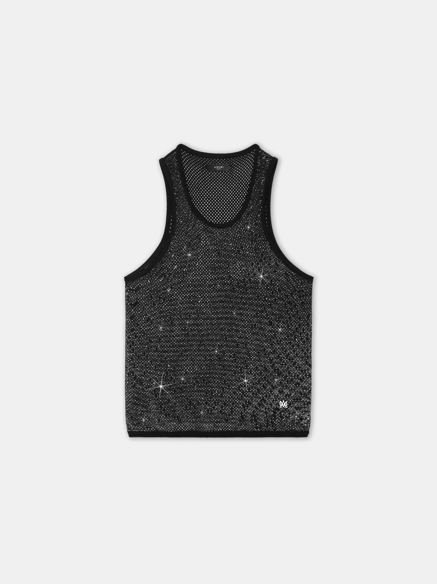 CRYSTAL TANK TOP - Black