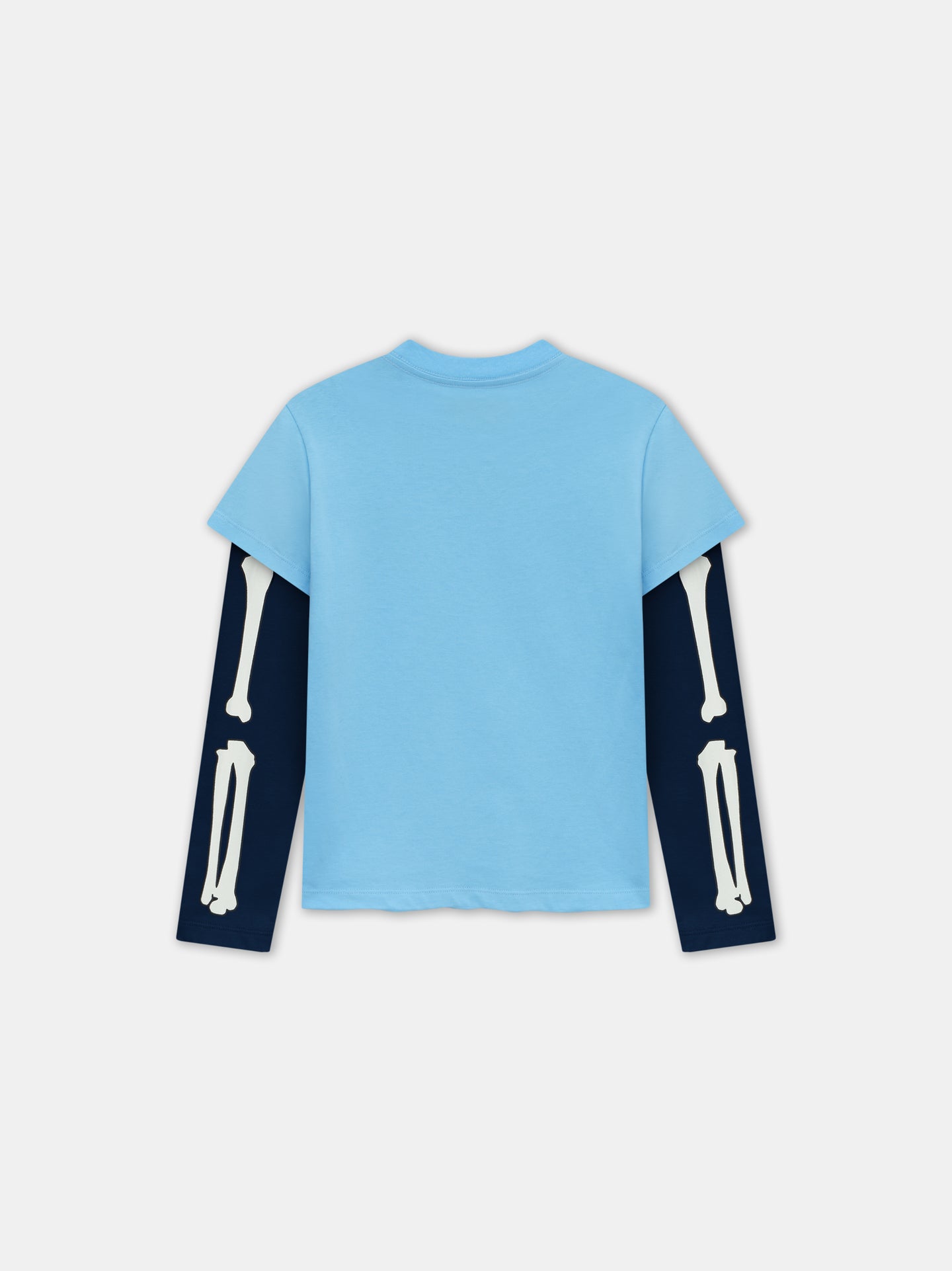 KIDS - KIDS' BONES LONG SLEEVE TEE - Pacific Blue