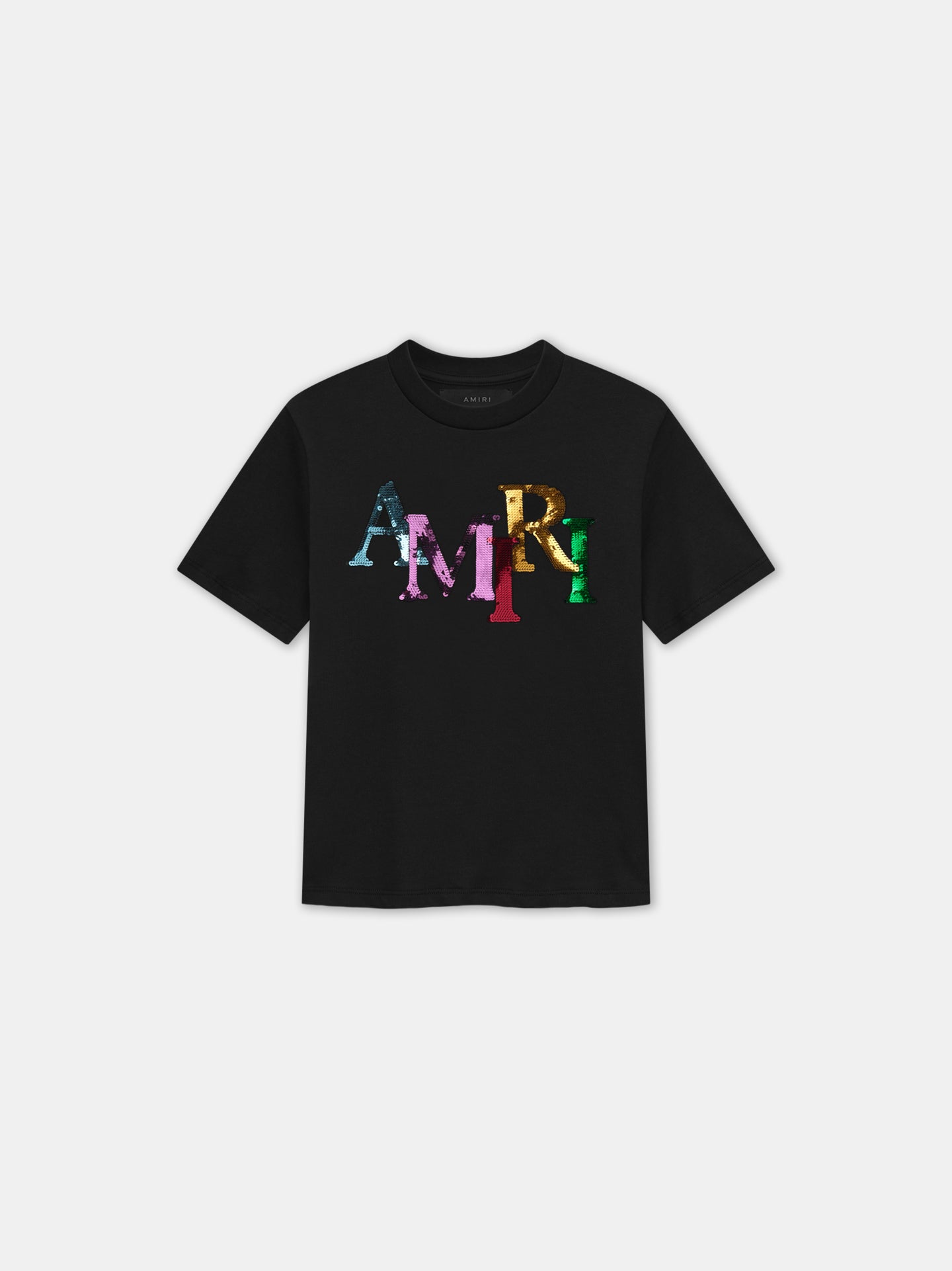 KIDS - KIDS' STAGGERED SEQUIN TEE - Black