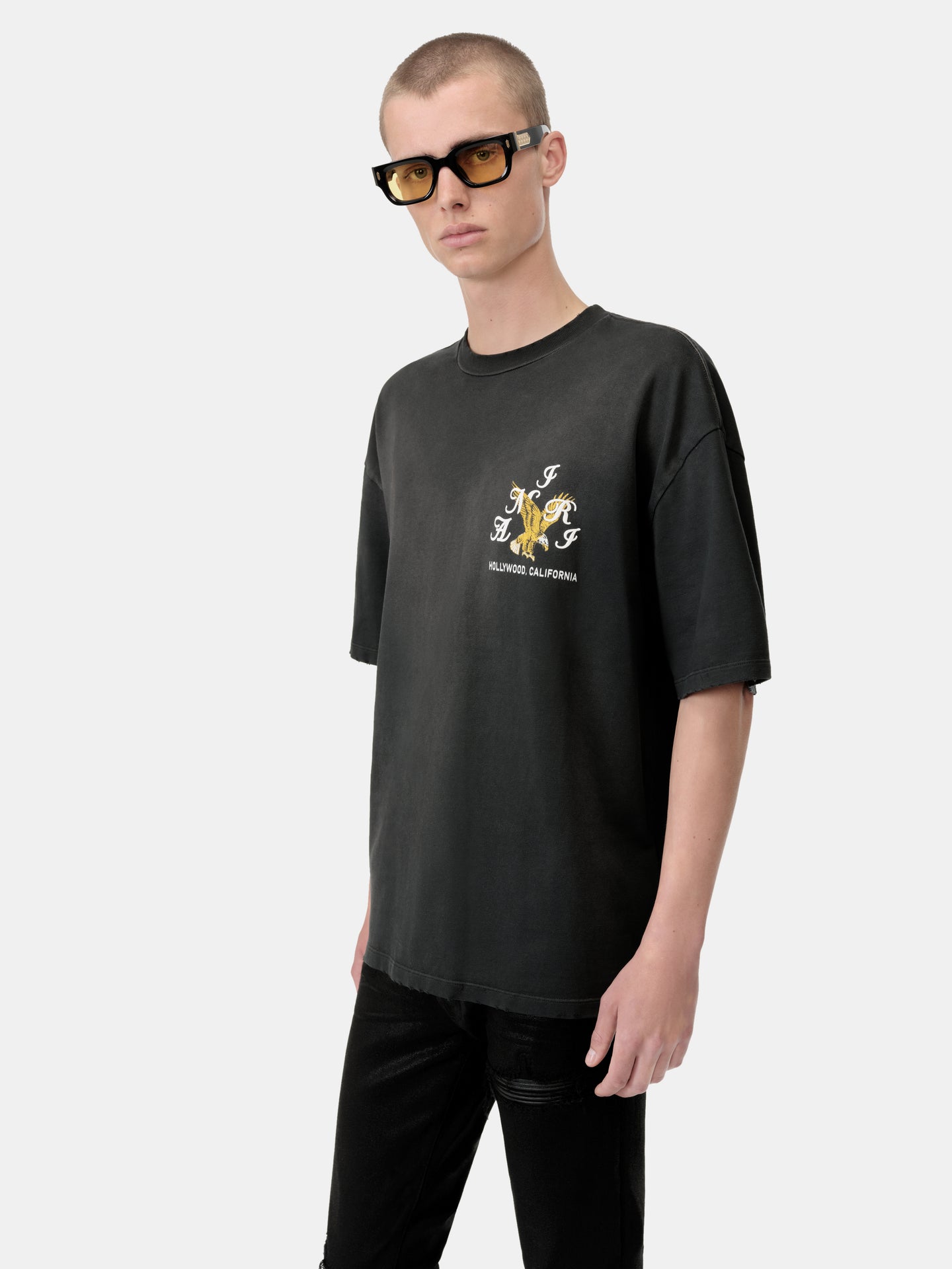 AMIRI EAGLE OVERSIZED TEE - Black - AMIRI
