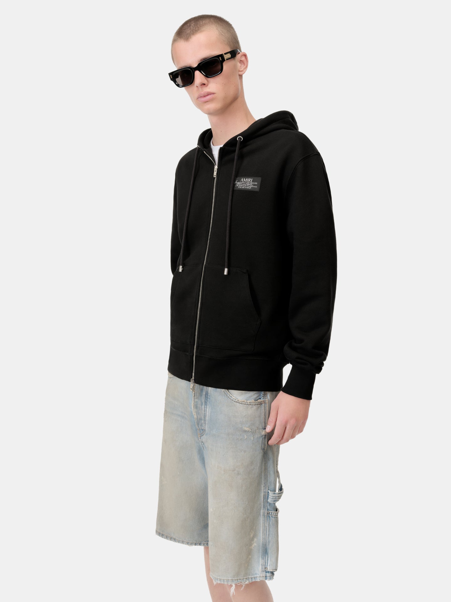 AMIRI SPIRIT ZIP HOODIE - Black - AMIRI