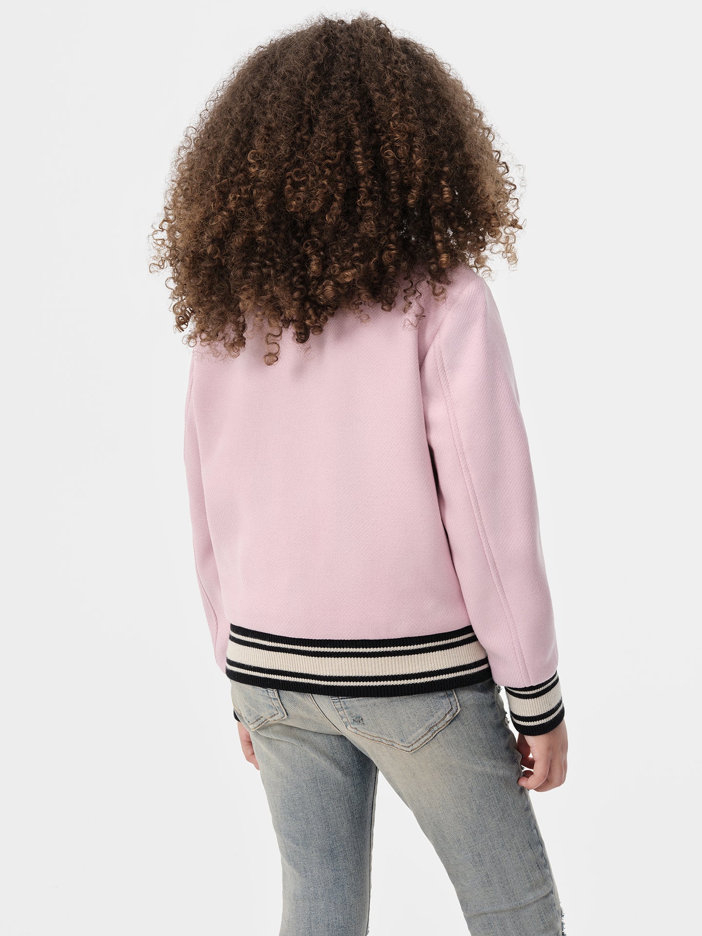 KIDS - KIDS' AMIRI COLLEGIATE BOMBER - Flamingo Pink