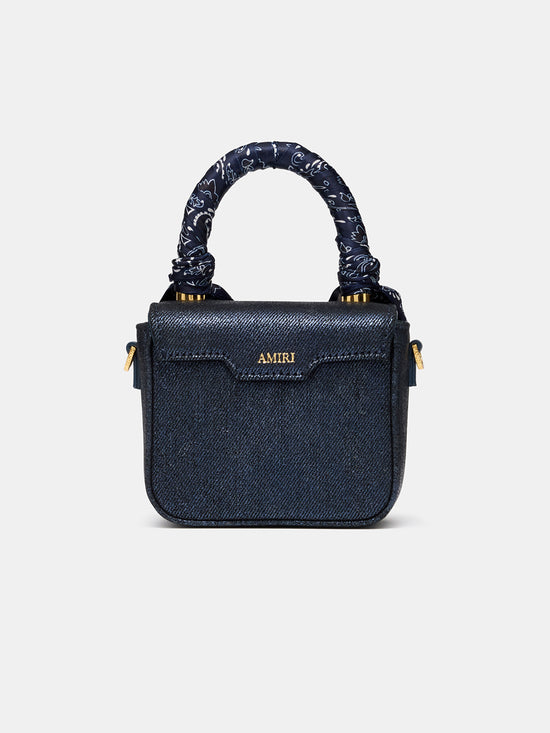WOMEN - WOMEN'S DENIM MICRO MA BAG - WET SHIMMER - AMIRI