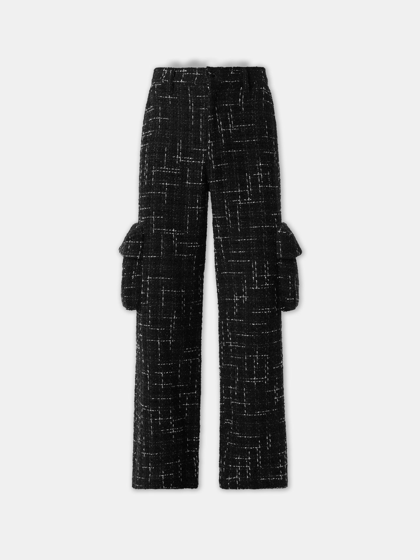 FLECK TWEED CARGO - Black