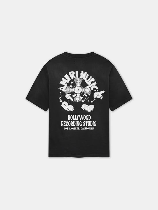 AMIRI MUSIC RECORD TEE - Black