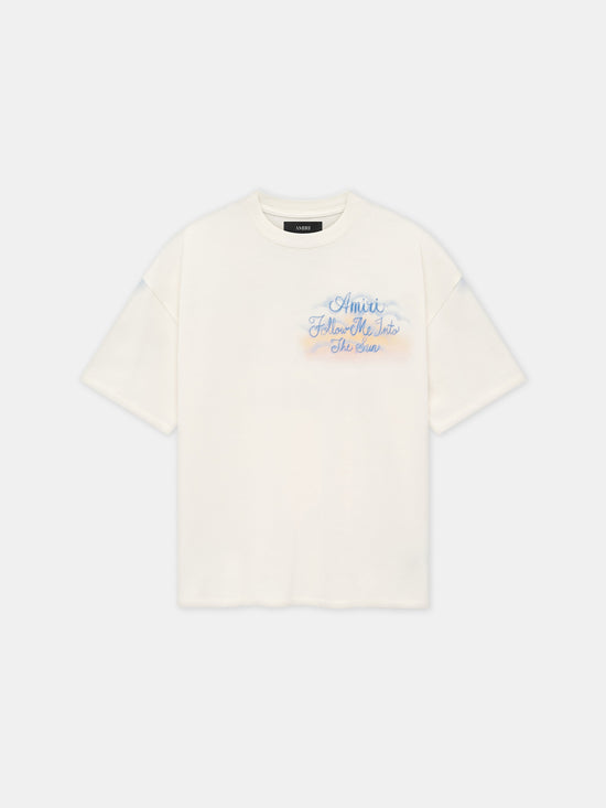 FOLLOW ME OVERSIZED TEE - Ivory - AMIRI