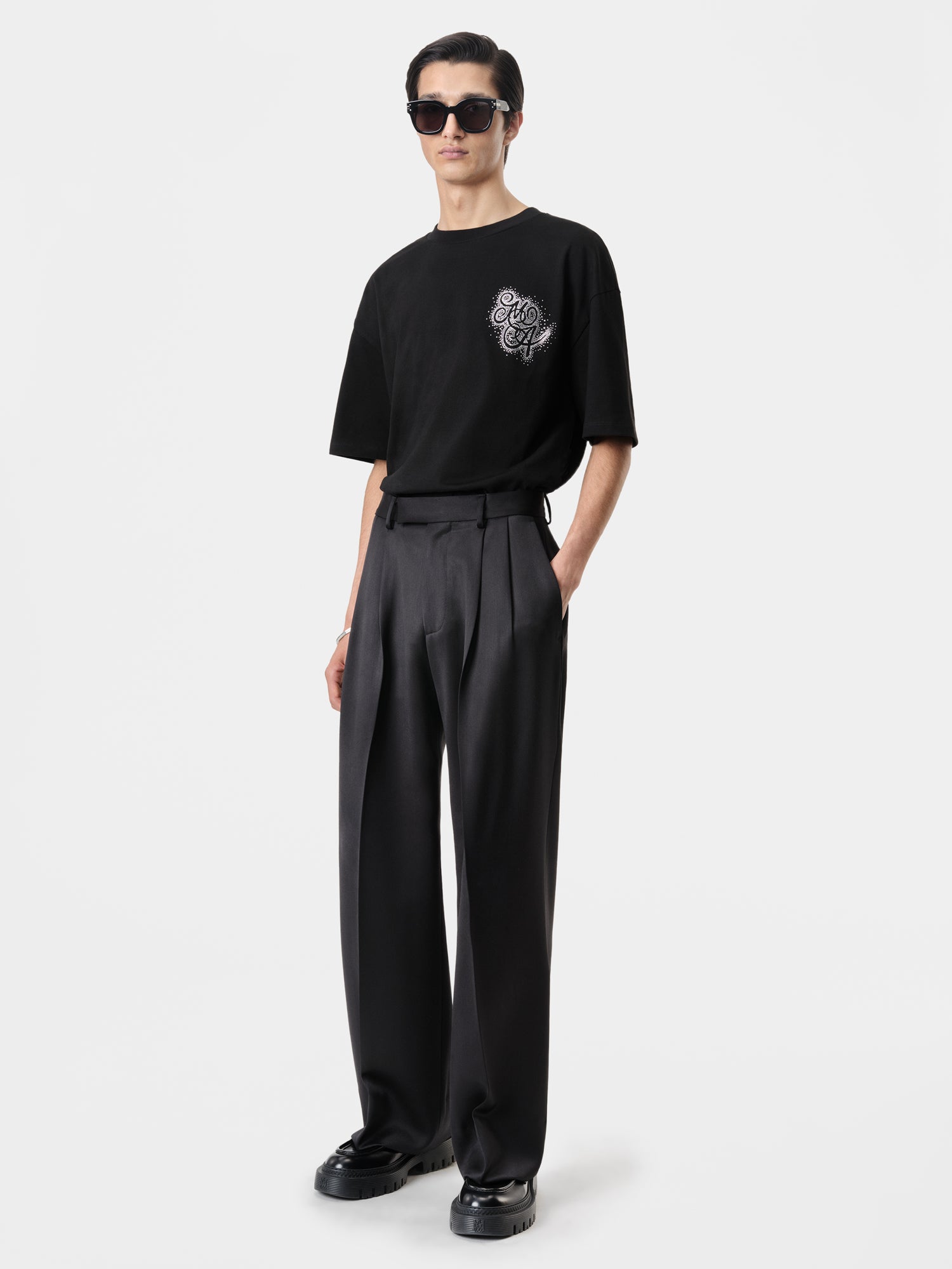 Product DOUBLE PLEATED PANT - Black featured image