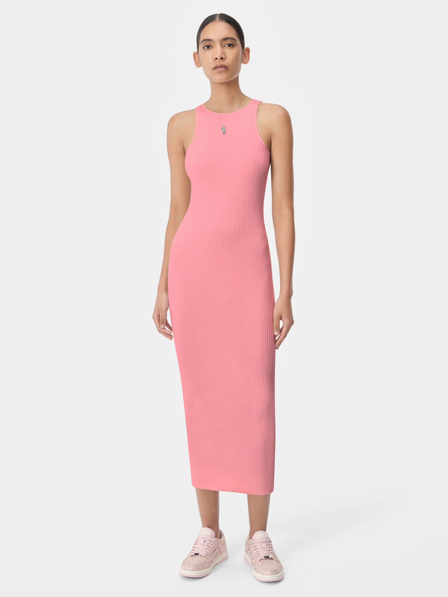 WOMEN - WOMEN'S AMIRI STACKED MAXI DRESS - Flamingo Pink