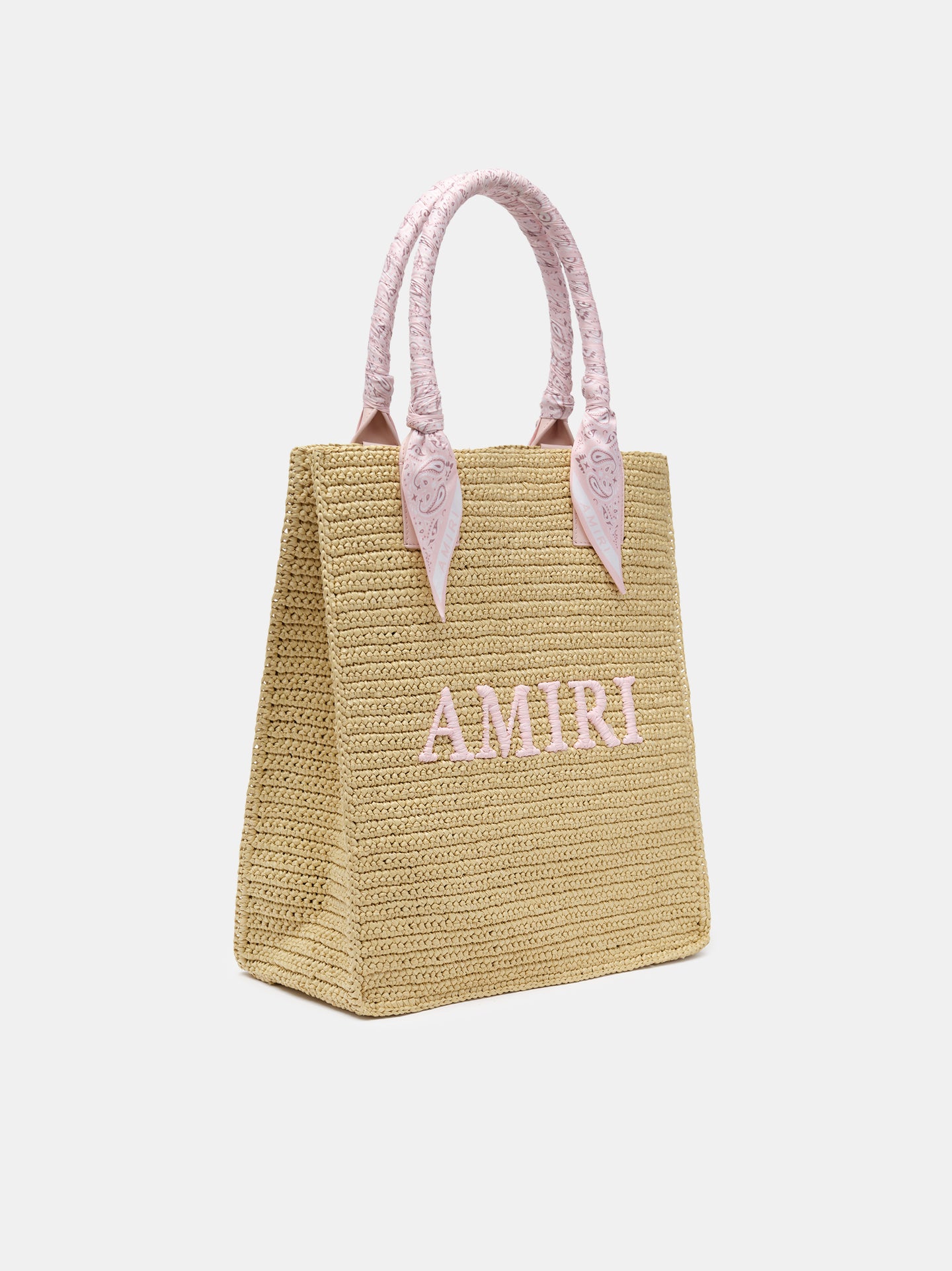 AMIRI RAFFIA TOTE - Pink