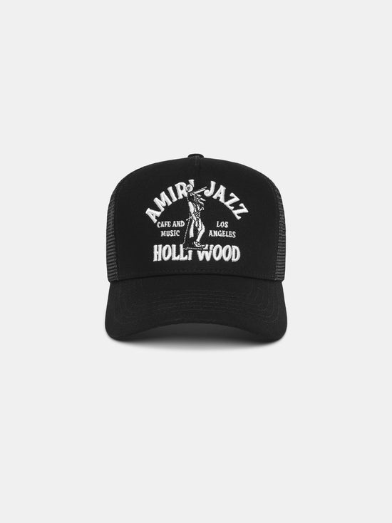 JAZZ WOLF TRUCKER HAT - Black