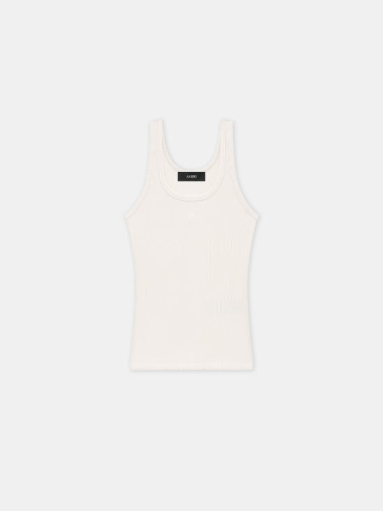 WOMEN - WOMEN'S MA EMBROIDERY TANK - Alabaster - AMIRI