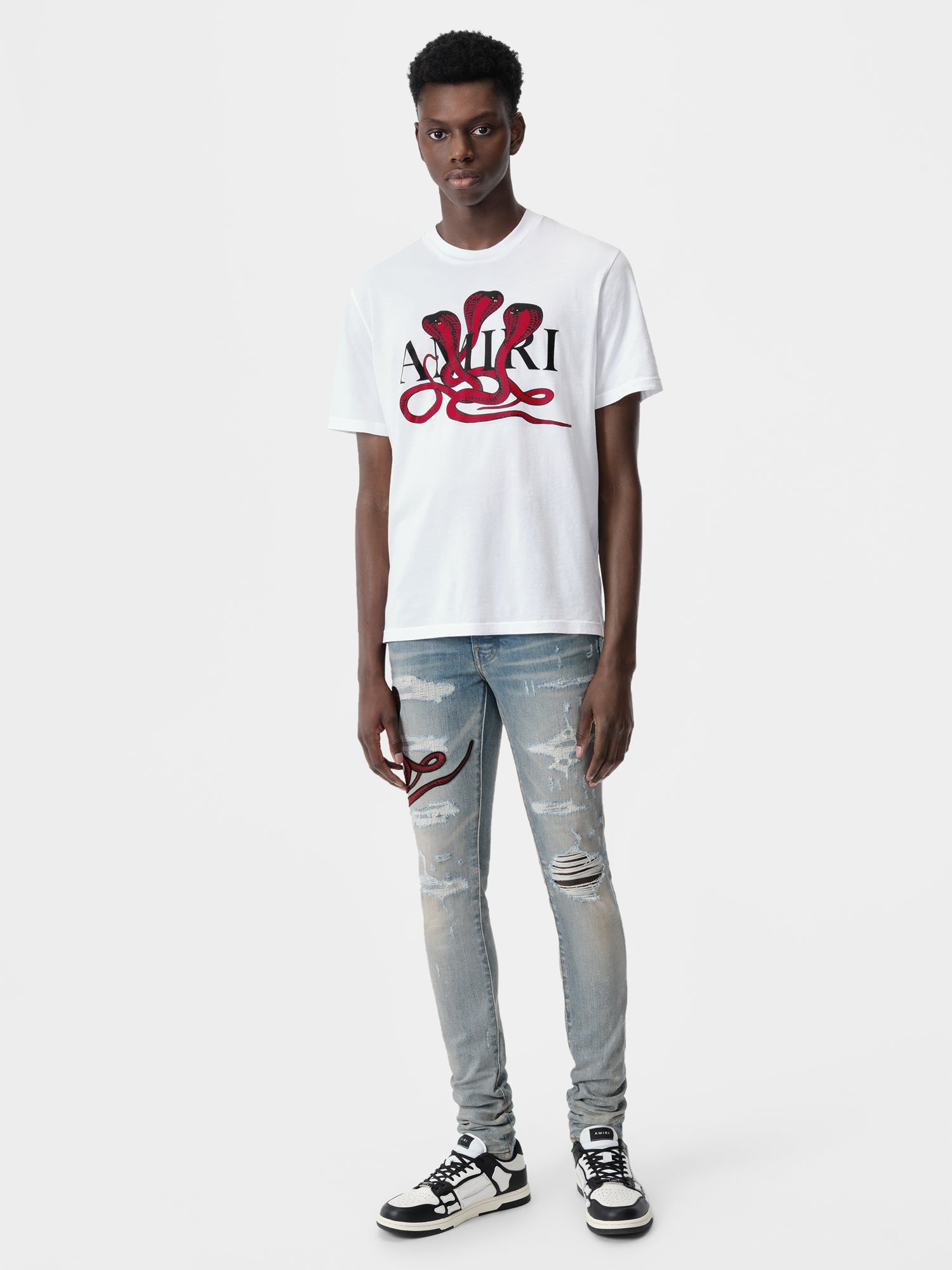 Product POISON TEE - White Red featured image