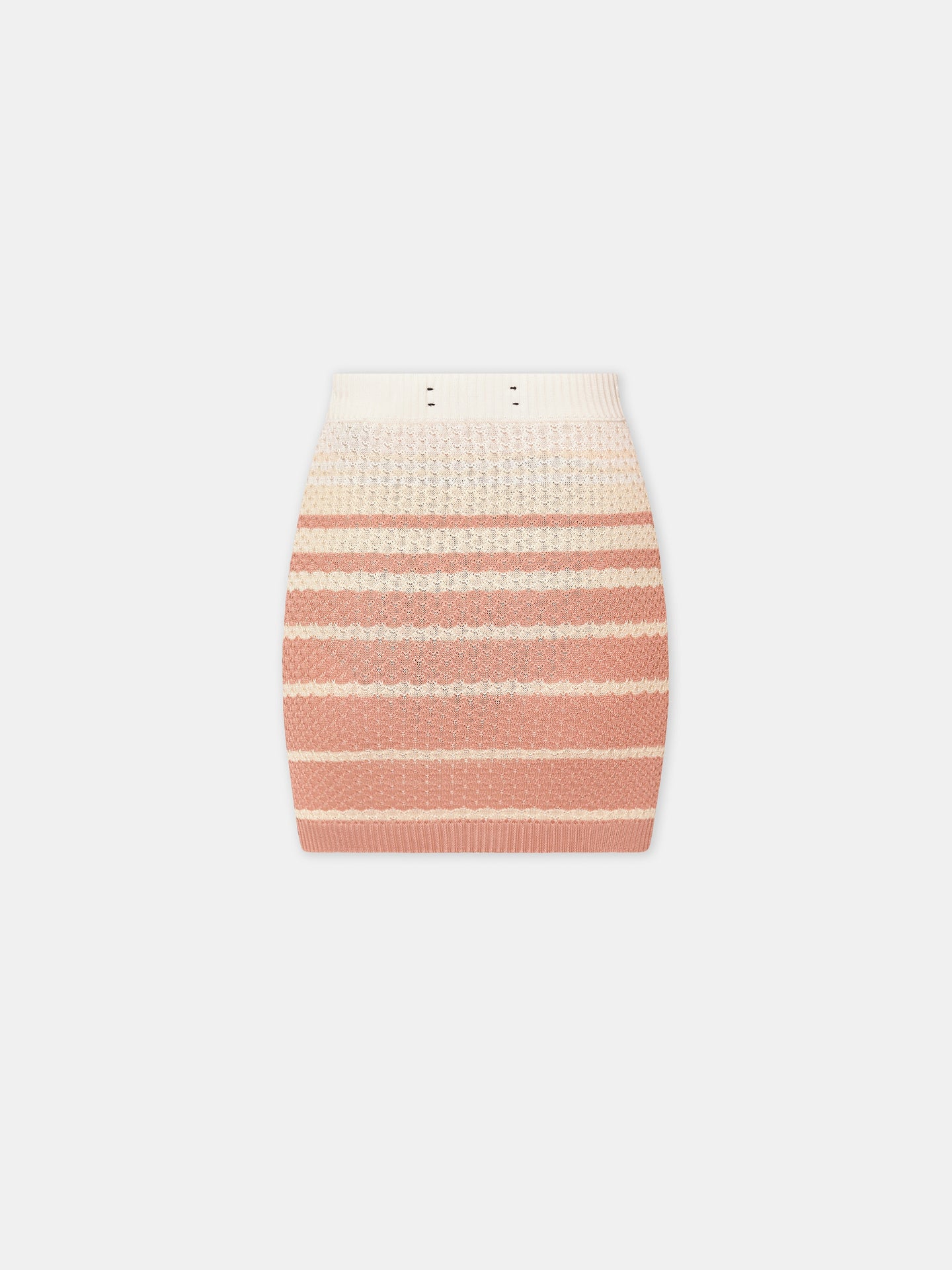 WOMEN - WOMEN'S STRIPE MINI SKIRT - Dusk Pink - AMIRI