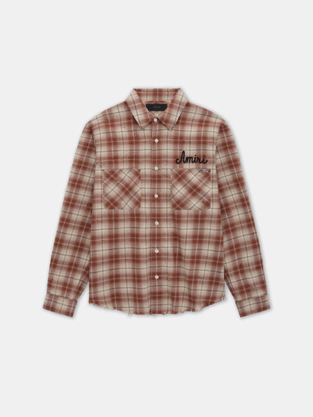 AMIRI FADED PLAID ネルシャツ アミリ ショットガン デニム