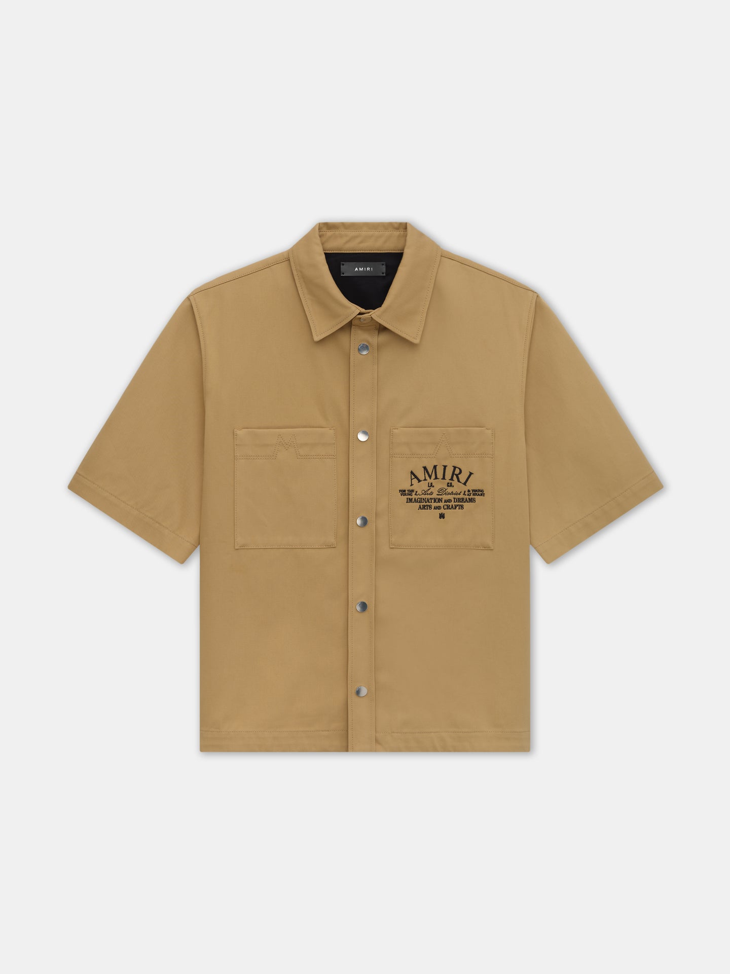 AMIRI ARTS DISTRICT CAMP SHIRT - Sepia Tint