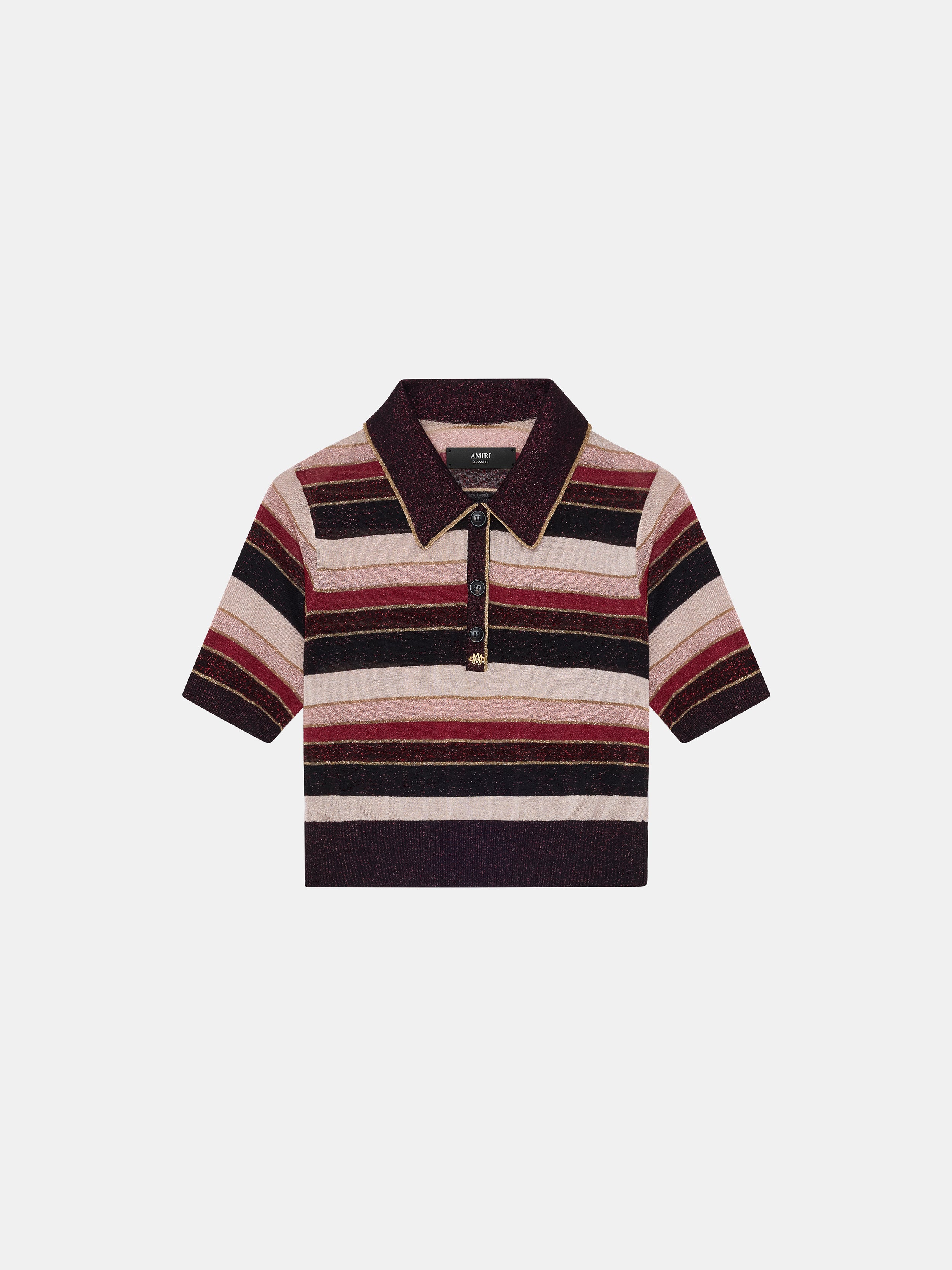 Product WOMEN - WOMEN'S MA STRIPED POLO - RED featured image