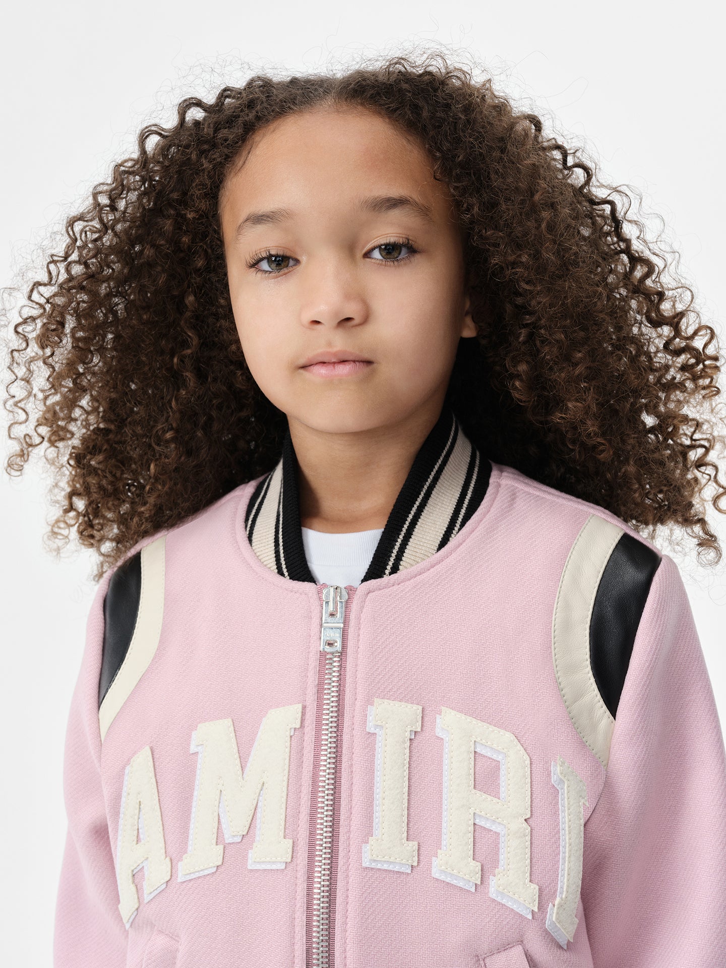 KIDS - KIDS' AMIRI COLLEGIATE BOMBER - Flamingo Pink