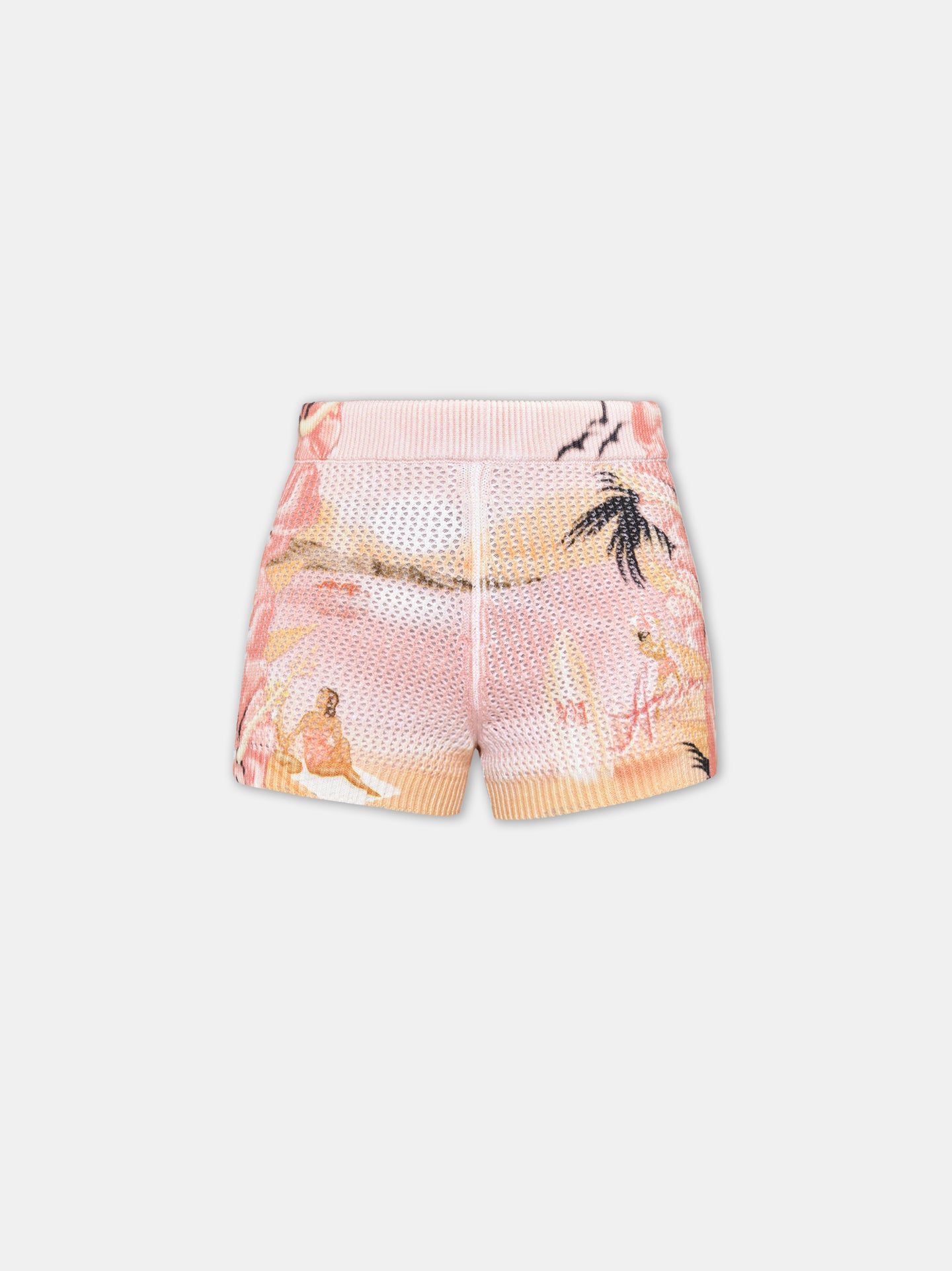 WOMEN - WOMEN'S AMIRI PARADISE CROCHET SHORT - Rosewater