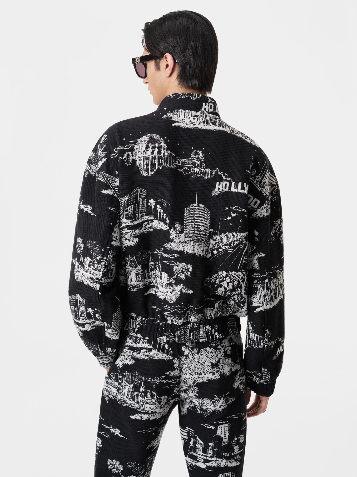 Product LA LANDMARK TAPESTRY BOMBER - Black featured image