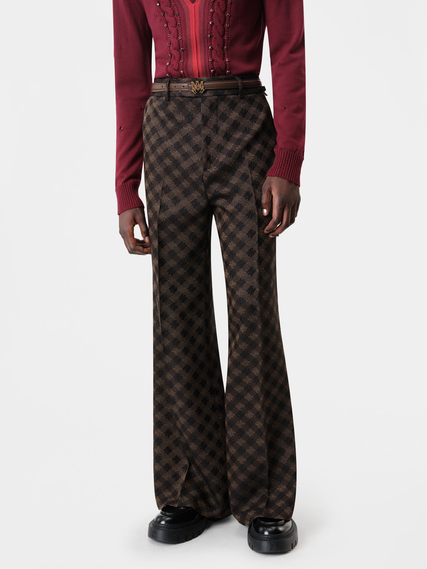 MA QUAD RELAXED FLARE - Dark Brown