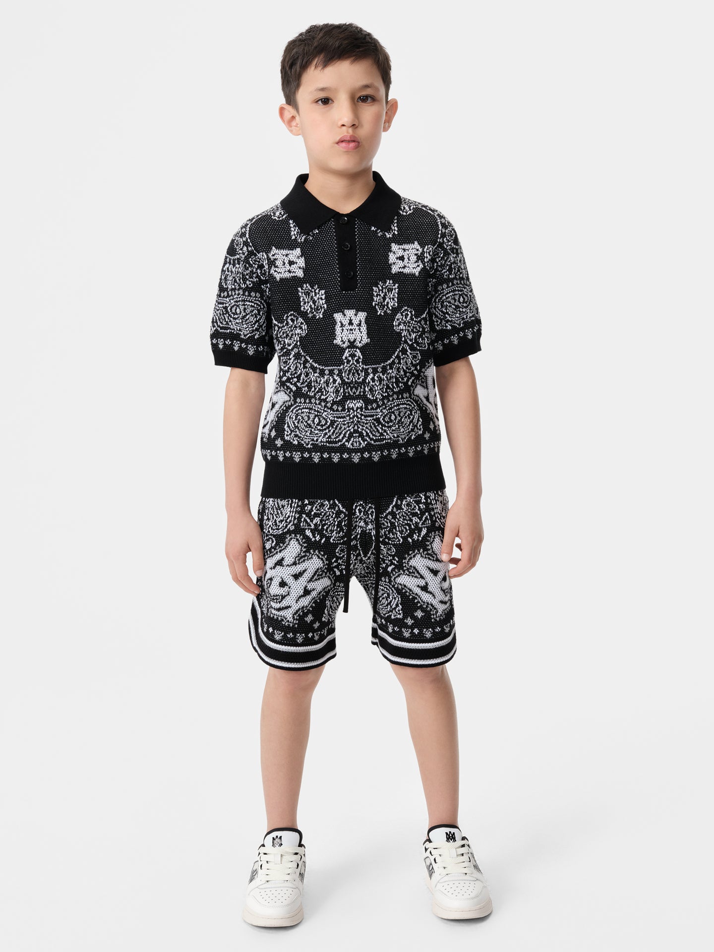 KIDS - KIDS' BANDANA POLO - Black