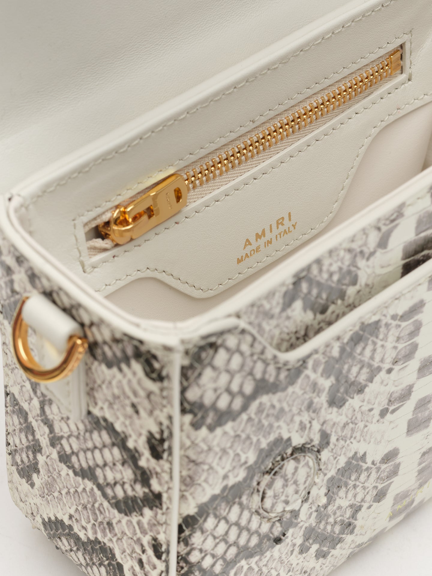 WOMEN - WOMEN'S SNAKE MICRO MA BAG - Alabaster