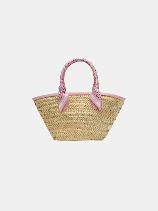 WOMEN - WOMEN'S MA RAFFIA MICRO TOTE - Dusk Pink - AMIRI