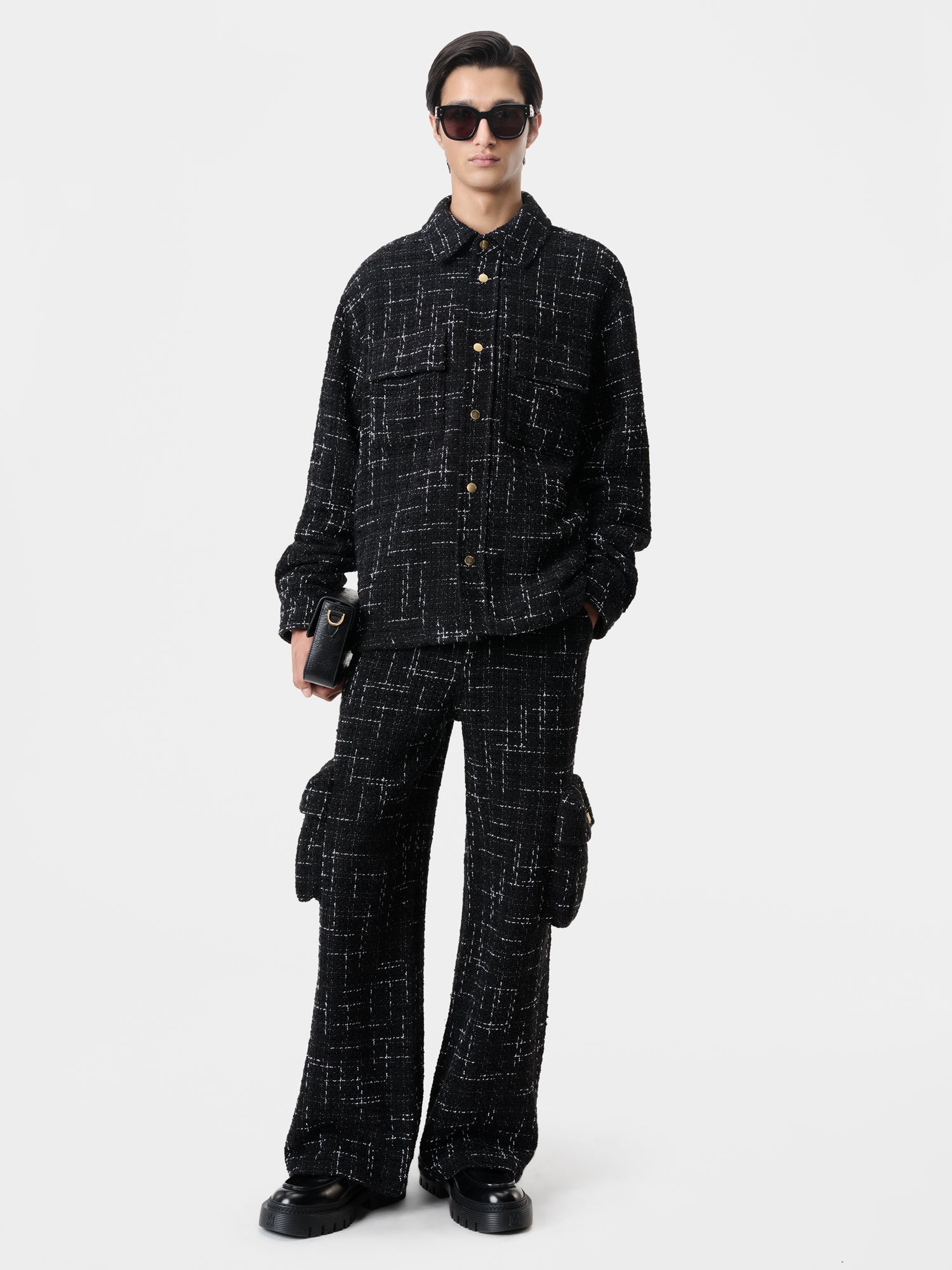 Product FLECK TWEED CARGO - Black featured image