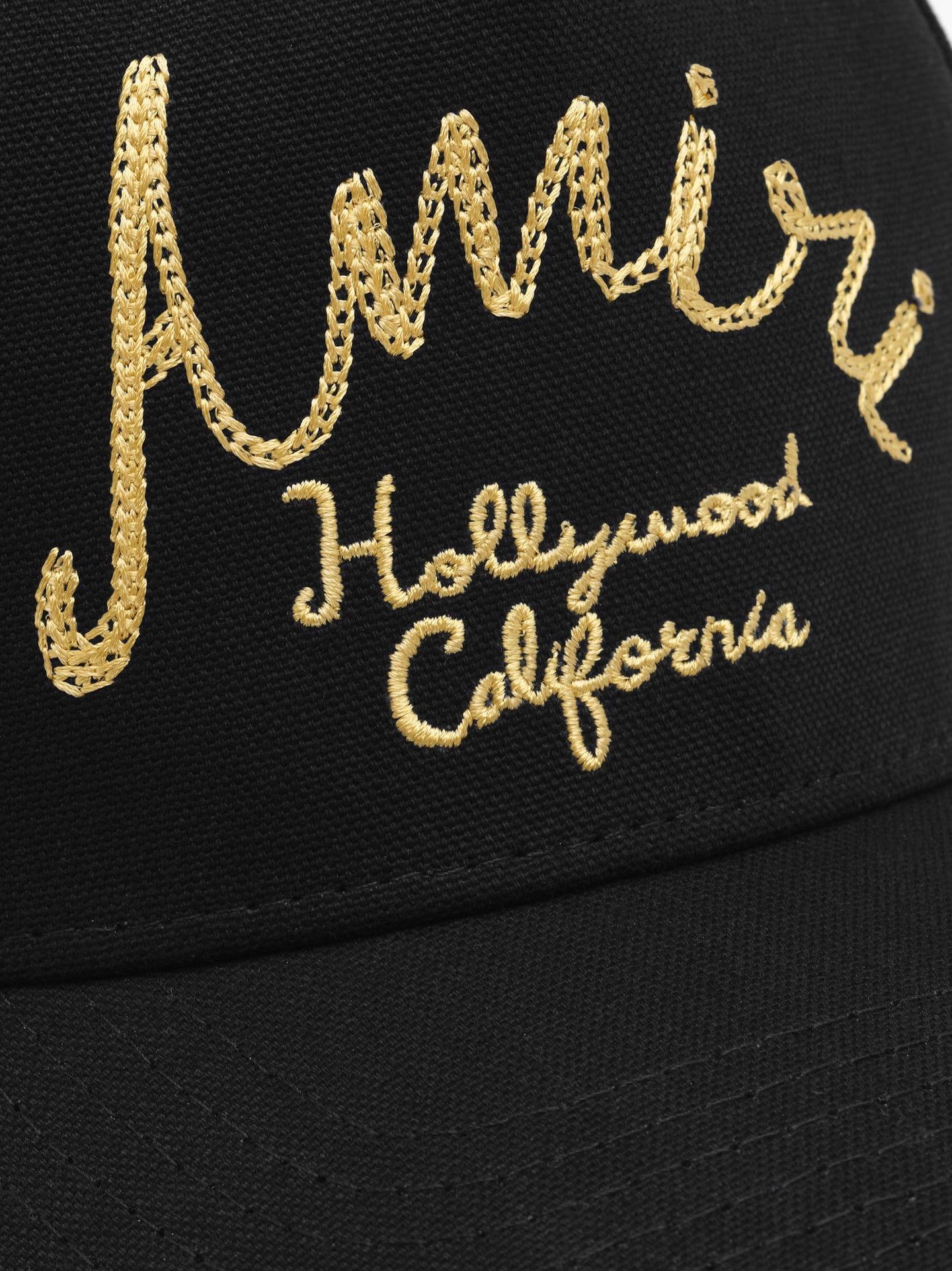 AMIRI HOLLYWOOD CANVAS HAT - Black