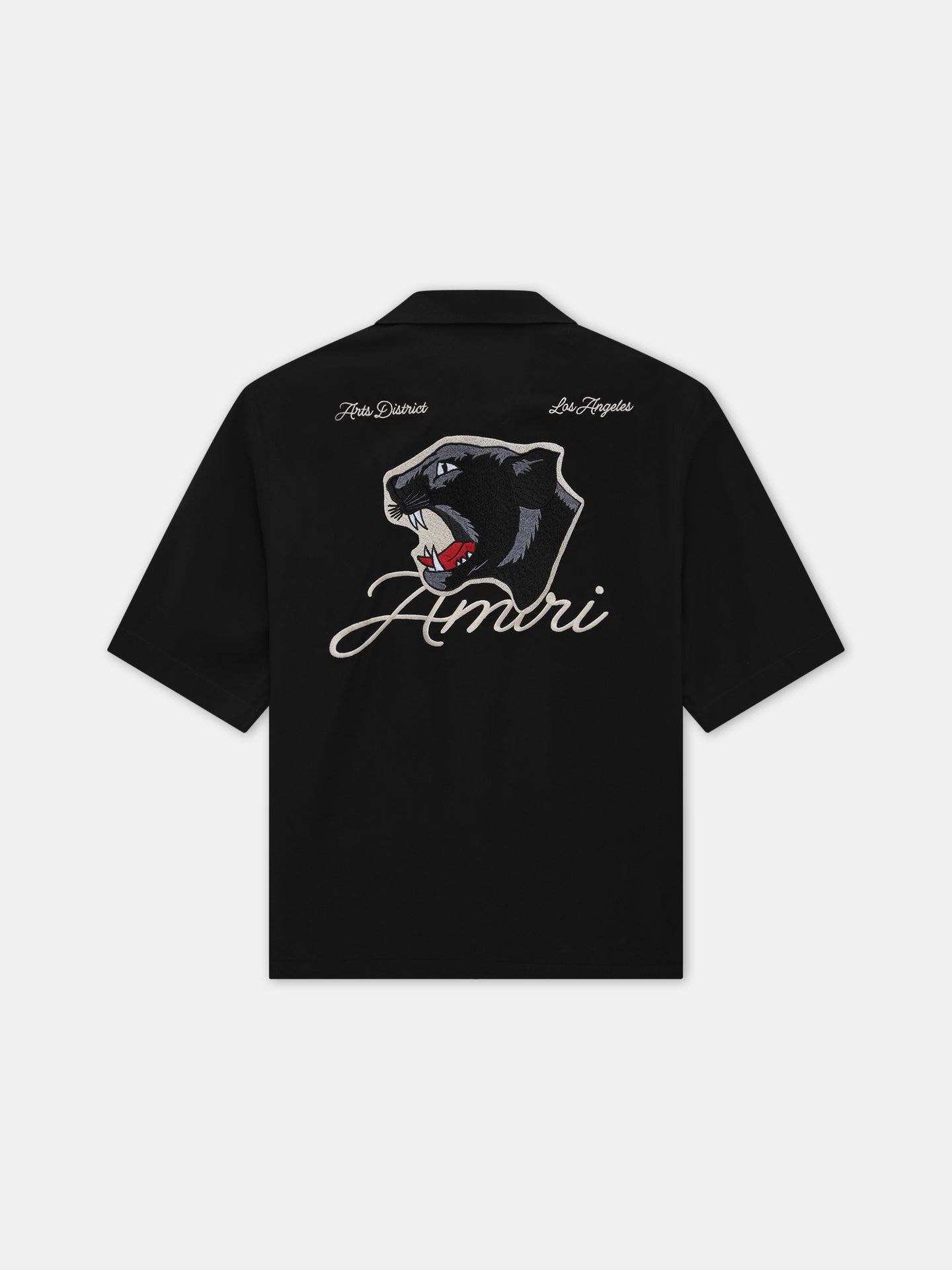 AMIRI PANTHER BOWLING SHIRT - Black