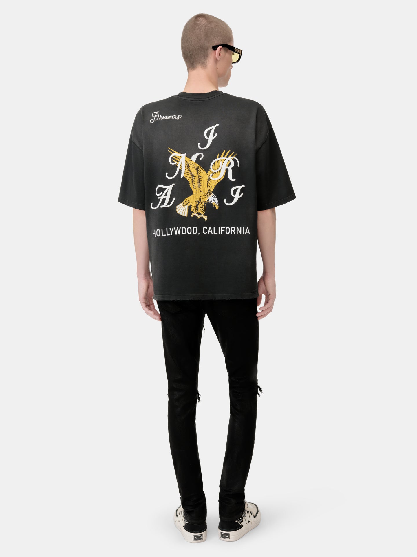 AMIRI EAGLE OVERSIZED TEE - Black - AMIRI